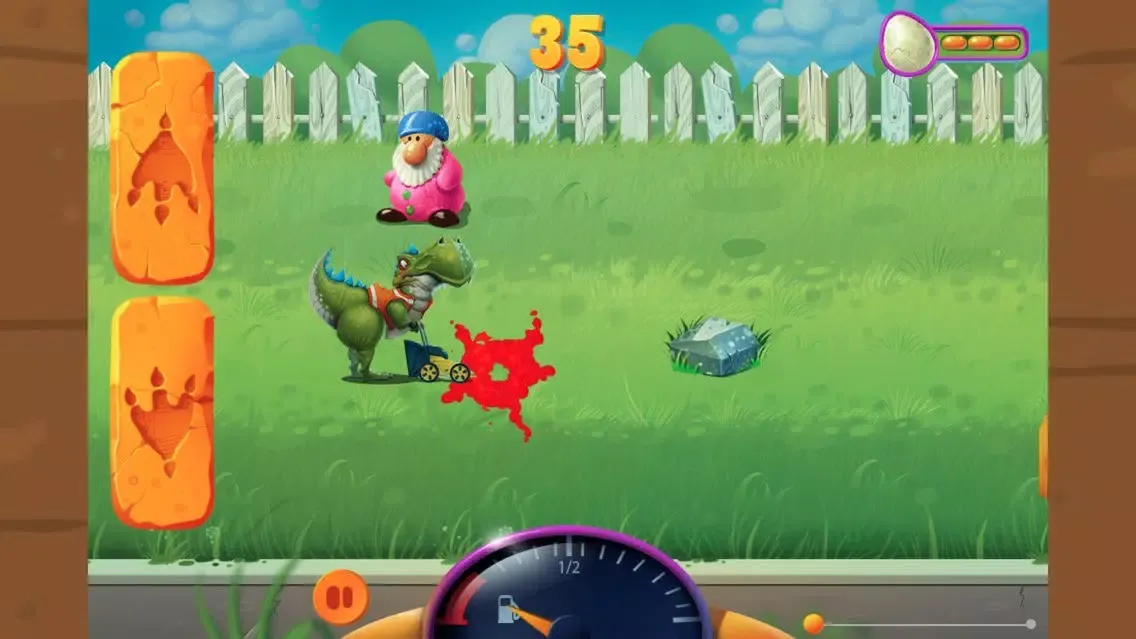 Tangkapan layar Dinosaur cart-enter the ancient village