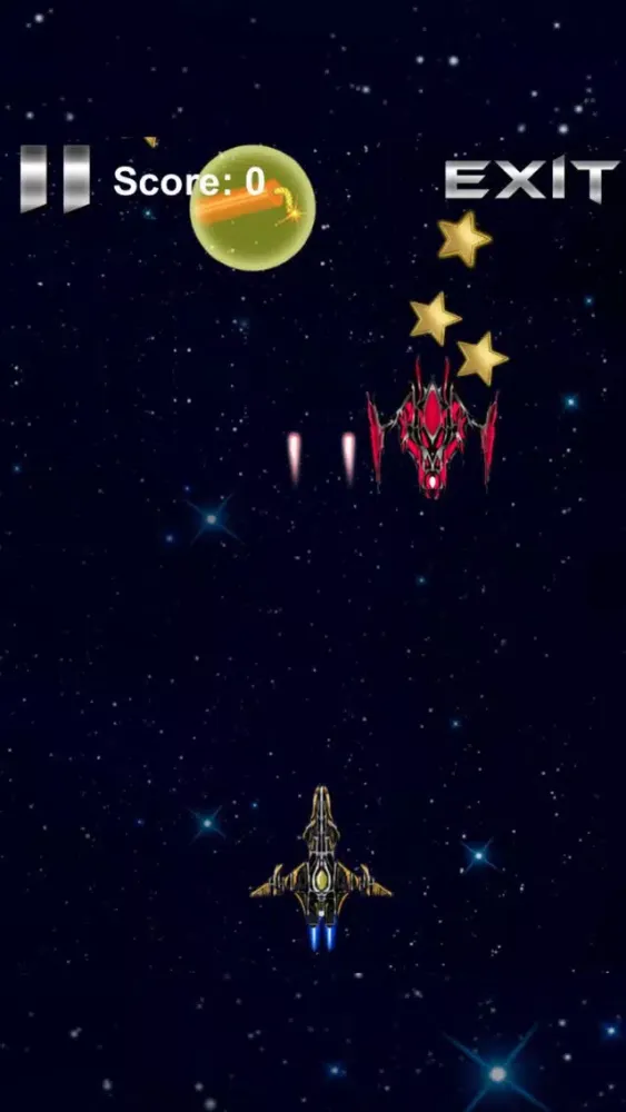 ภาพหน้าจอของ Galactic war fleet