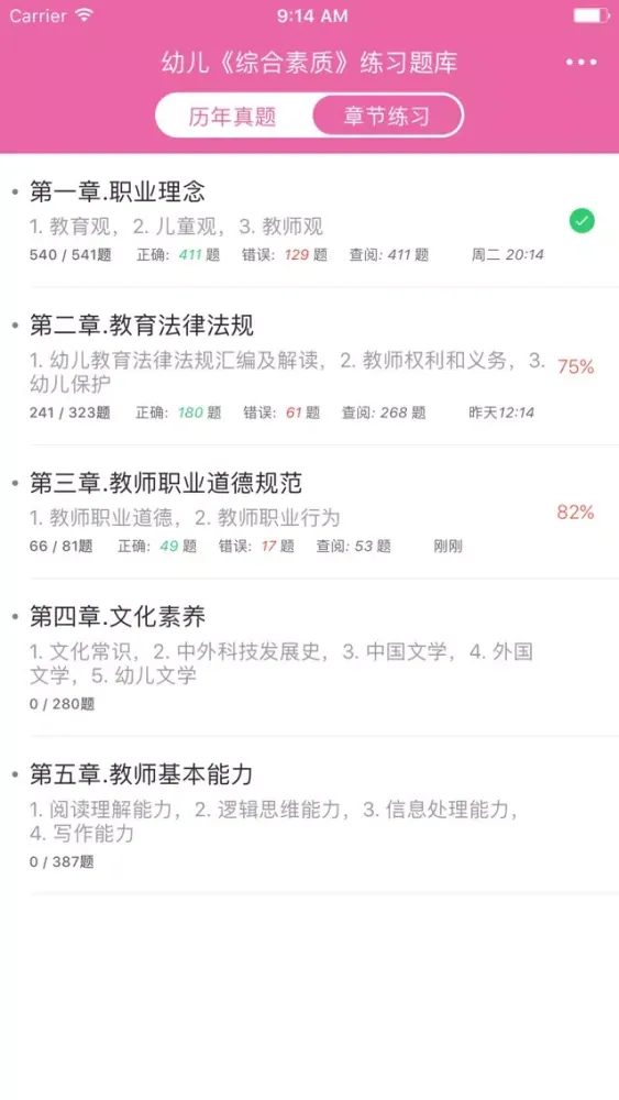 教师资格证《幼儿综合素质》题库 Screenshots