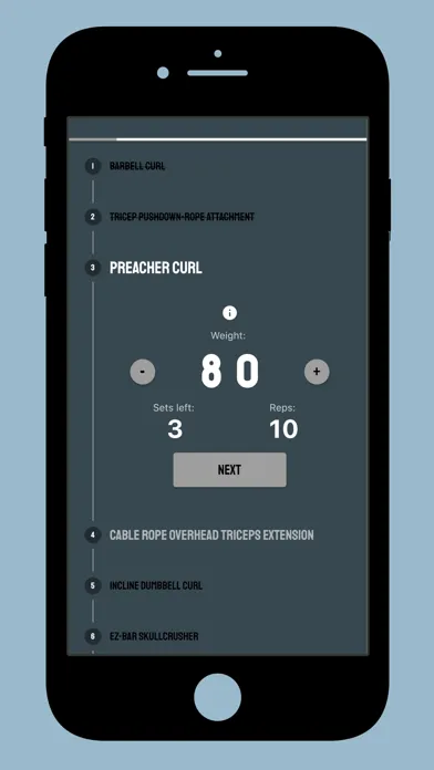 Dumbbell - Workout Log應用截圖