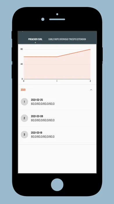 Dumbbell - Workout Log應用截圖