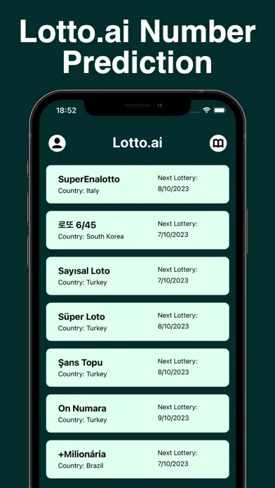Lotto.ai Number Prediction应用截图