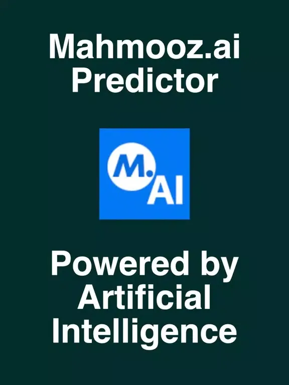 Mahzooz.ai Number Prediction iPad  스크린샷