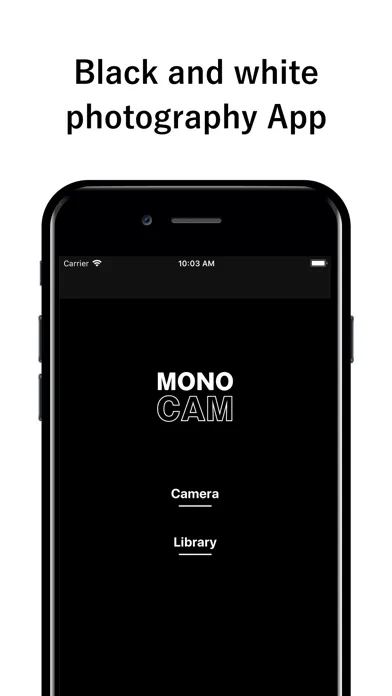 Captures d'écran de Mono Cam - B&W photo App
