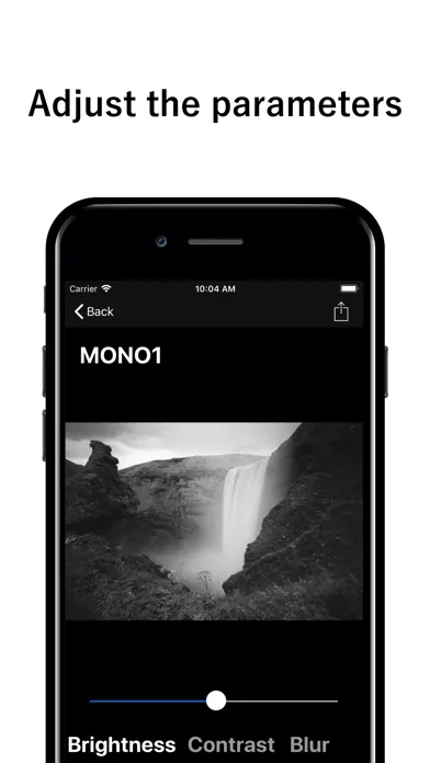 Captures d'écran de Mono Cam - B&W photo App