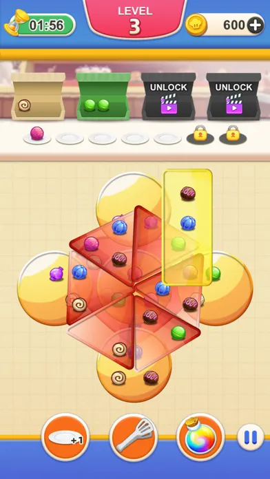 Capturas de tela do Candy sort game-Bolts Puzzle