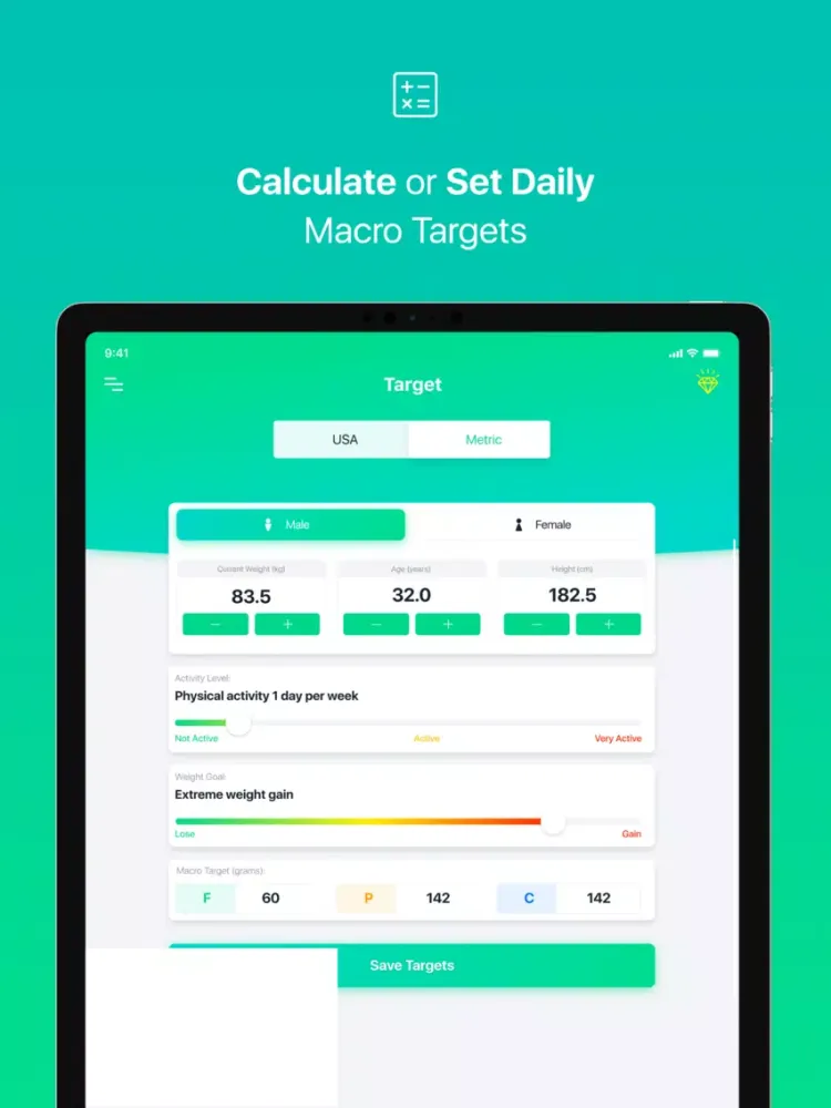 صور Macro Tracker. Calorie Counter iPad 