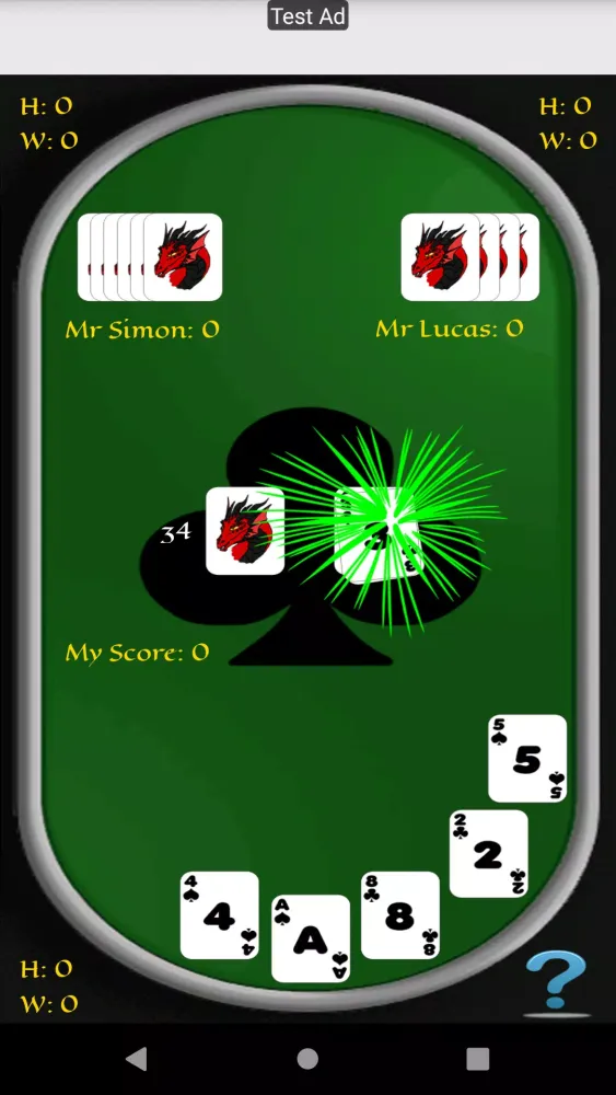 ภาพหน้าจอของ Crazy Eights