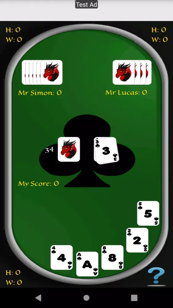 ภาพหน้าจอของ Crazy Eights