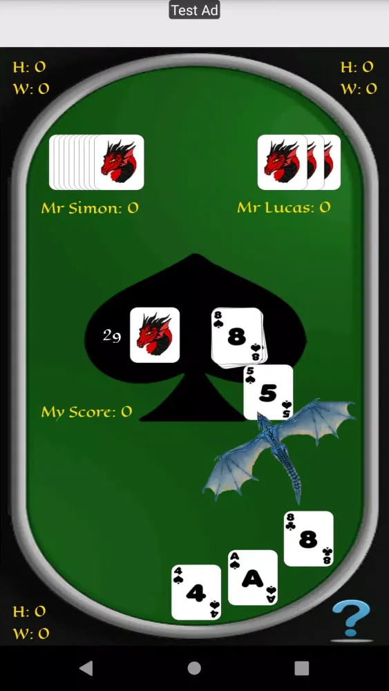 ภาพหน้าจอของ Crazy Eights