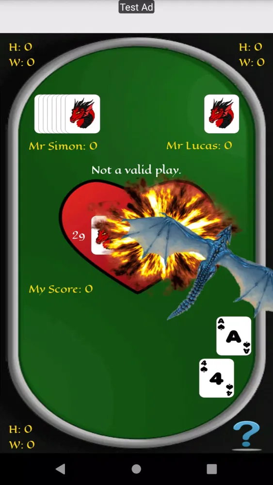 ภาพหน้าจอของ Crazy Eights