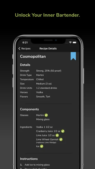 BarBack - Cocktail Assistant سکرین شاٹس