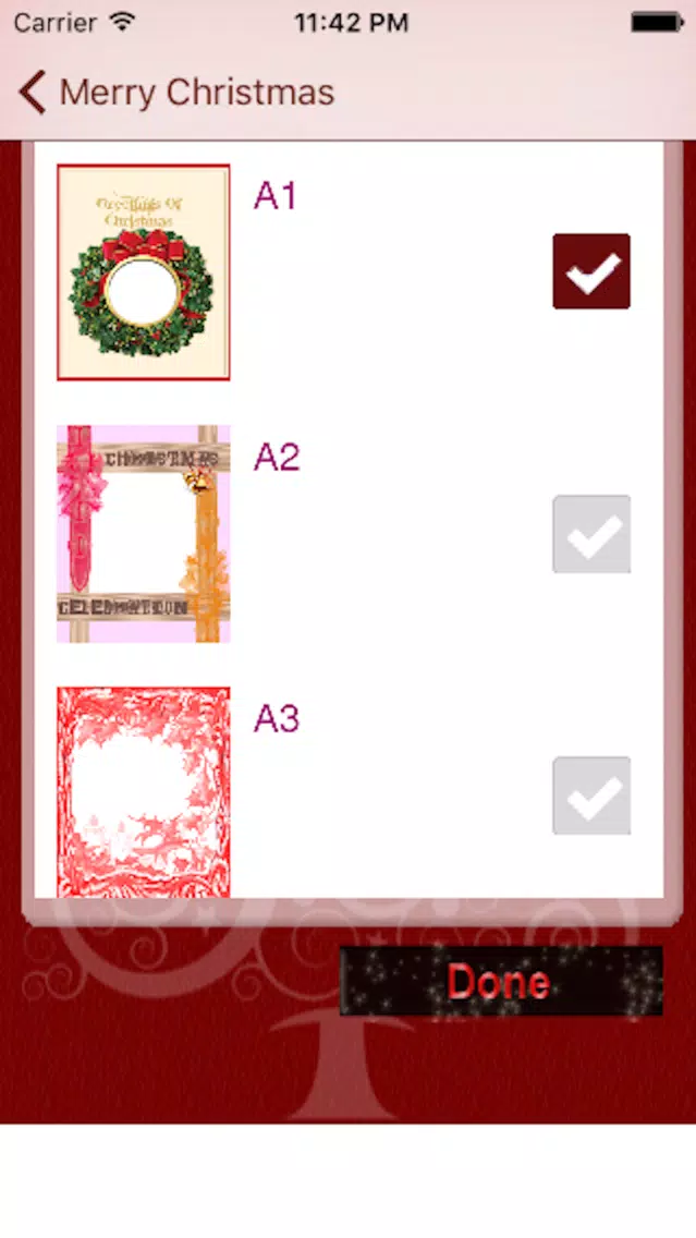 Capturas de pantalla de Christmas Cards.