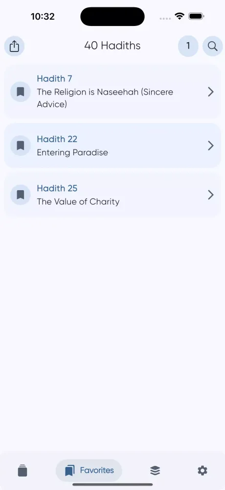 Screenshot di 40 Hadith an-Nawawi