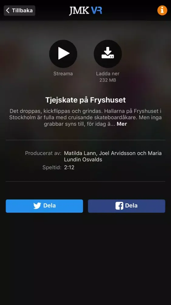 Screenshot di JMK VR