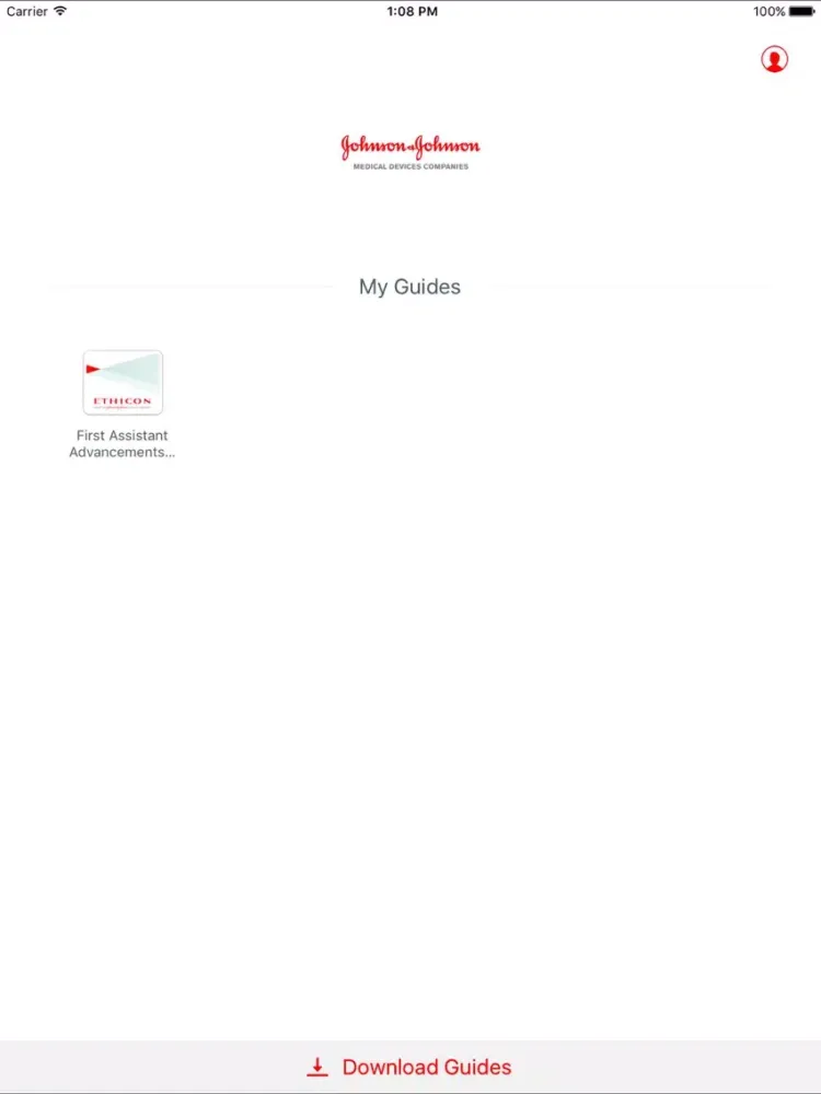 Screenshot di J&J Medical Devices Companies iPad 