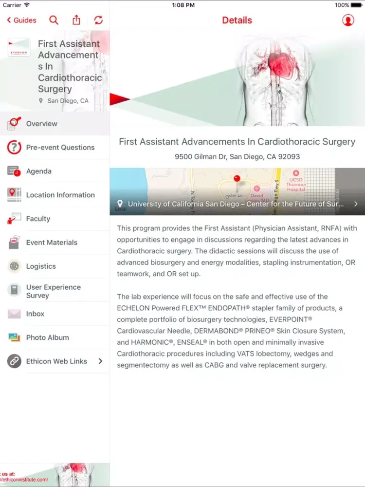 Screenshot di J&J Medical Devices Companies iPad 
