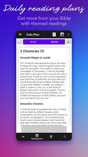 Ảnh chụp màn hình của Daily Bible Study: Audio, Plan