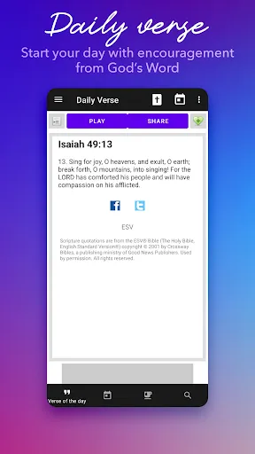 Ảnh chụp màn hình của Daily Bible Study: Audio, Plan