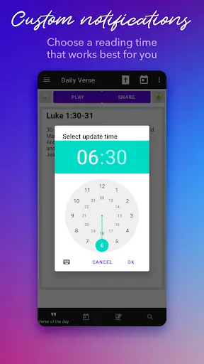 Ảnh chụp màn hình của Daily Bible Study: Audio, Plan
