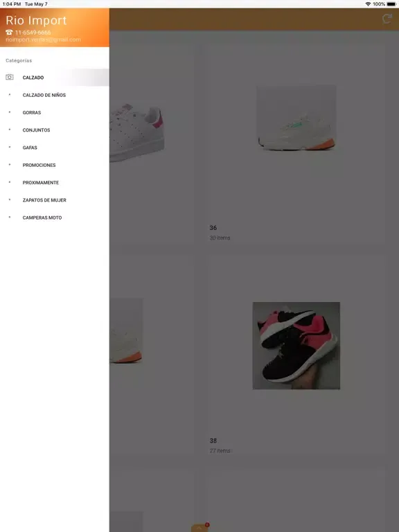Rio Import iPad  Screenshots