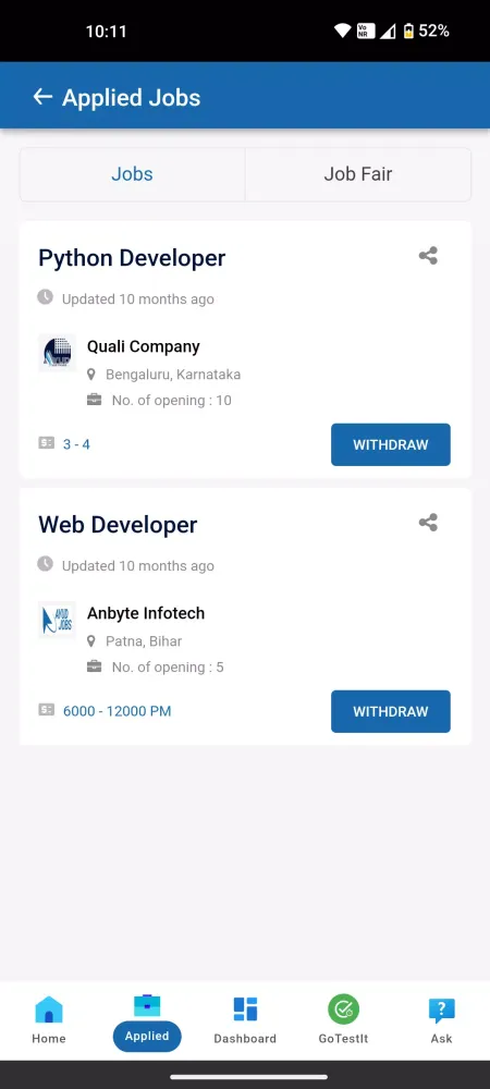 Ayud Career Booster Screenshots