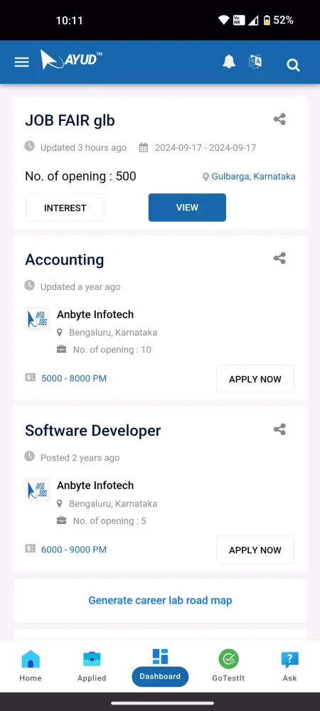 Ayud Career Booster Screenshots