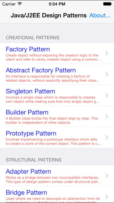 Design Patterns for Java/J2EE スクリーンショット