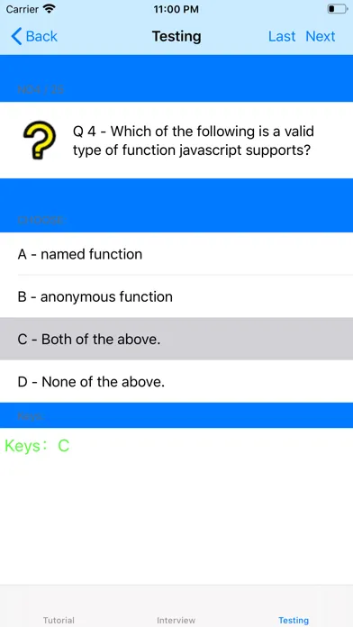 Screenshot di Tutorial for jQuery
