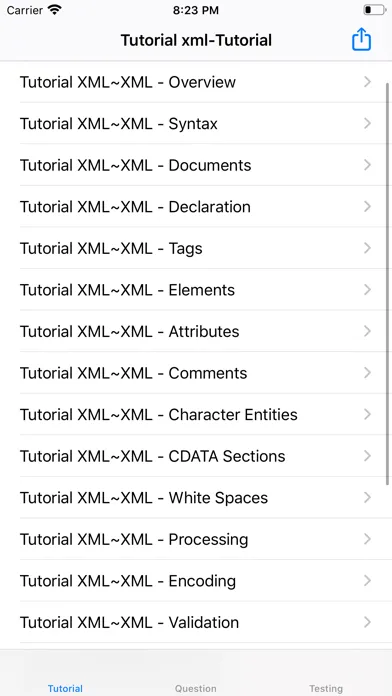 Tutorial for XML Screenshots