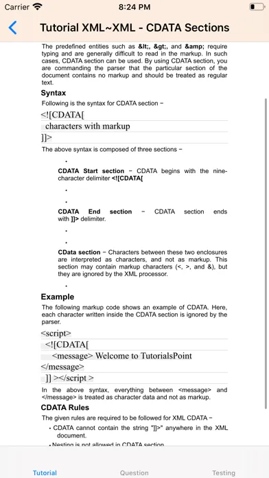 Tutorial for XML Screenshots