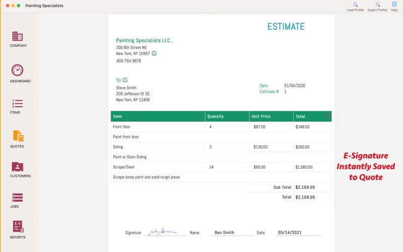 Job Estimate Maker应用截图