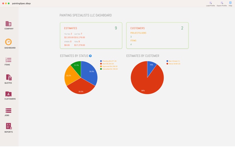 Job Estimate Maker Screenshots