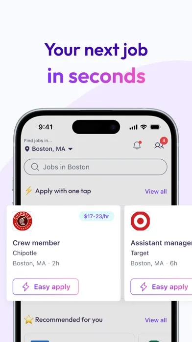 Captures d'écran de JobGet: Get Hired