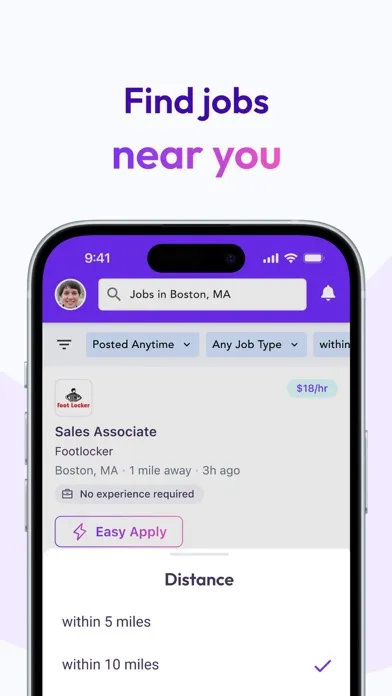 Captures d'écran de JobGet: Get Hired