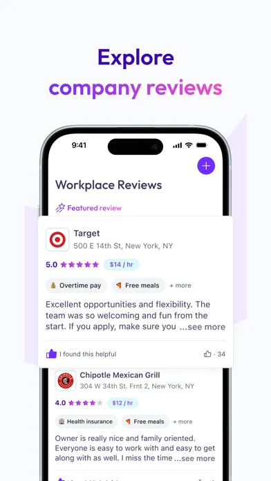 Captures d'écran de JobGet: Get Hired