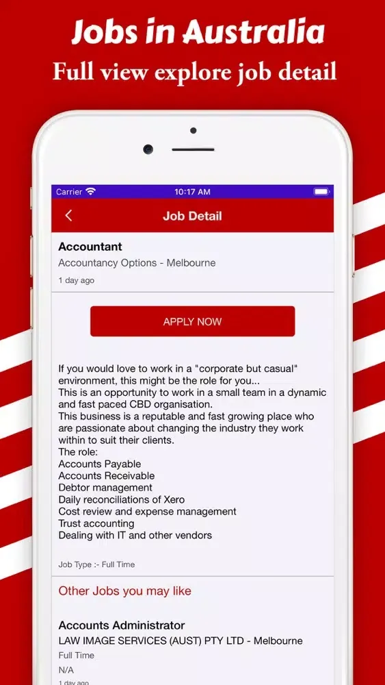 Capturas de tela do Jobs in Australia