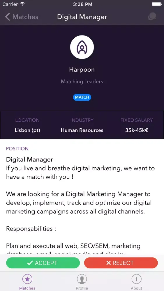 Harpoon.jobs Screenshots