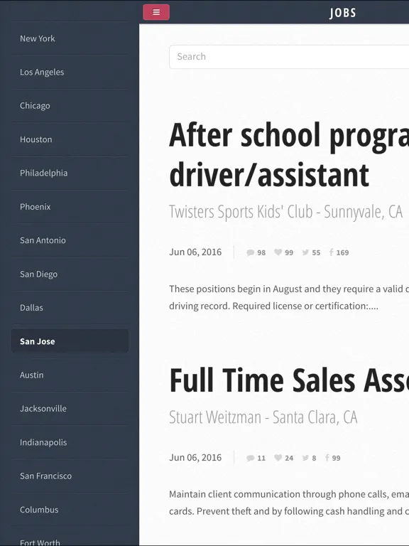 Job Search. iPad  স্ক্রিনশট