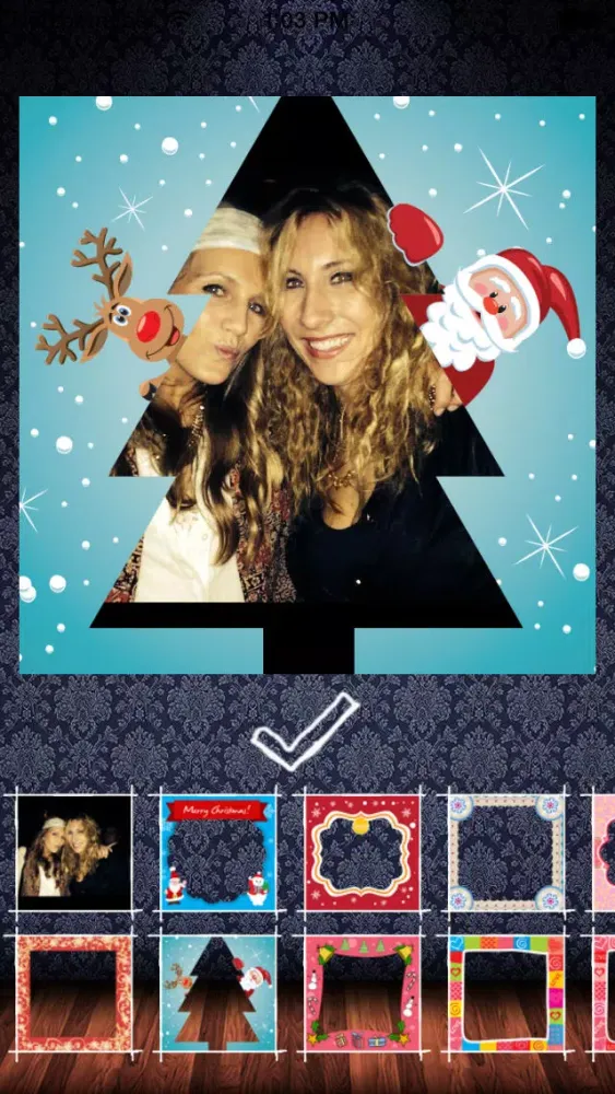 Capturas de pantalla de Frame my Christmas photo – your digital framing editor for pictures and photos of the holiday season