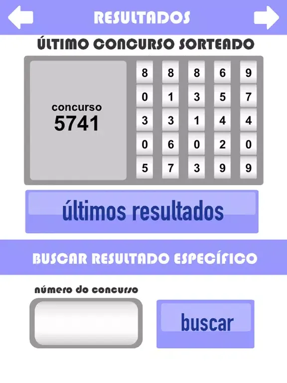 Jogo Certo Loteria Federal iPad 应用截图