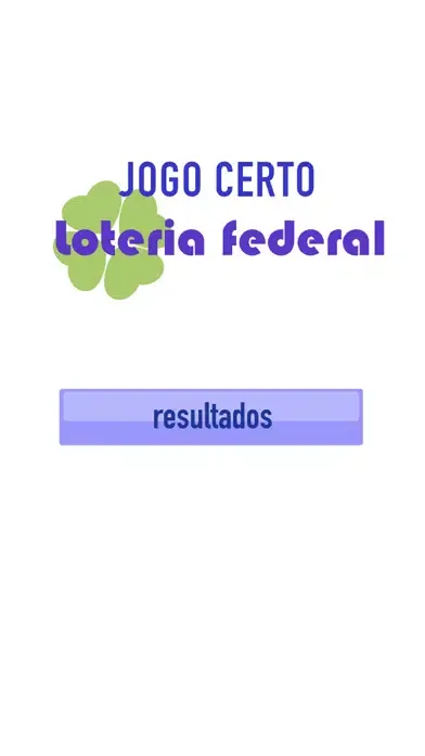 Jogo Certo Loteria Federal应用截图