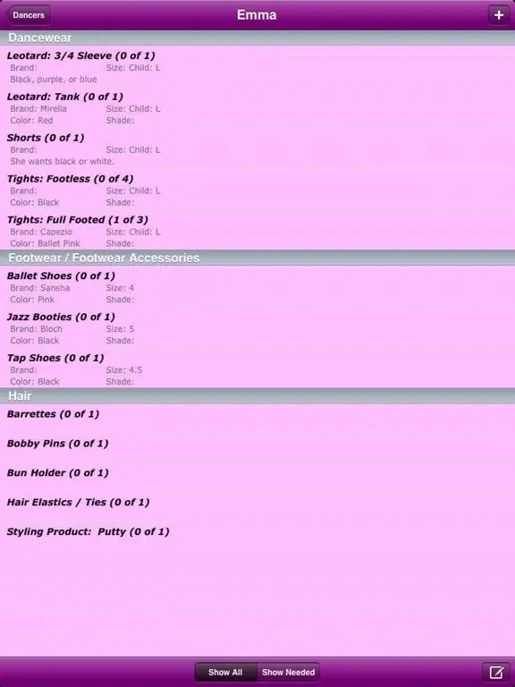 Screenshot di Shop4Dance iPad 