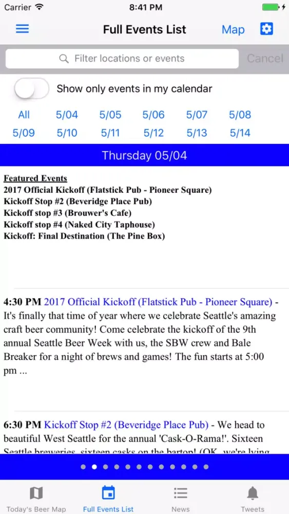 Seattle Beer Wk स्क्रीनशॉट