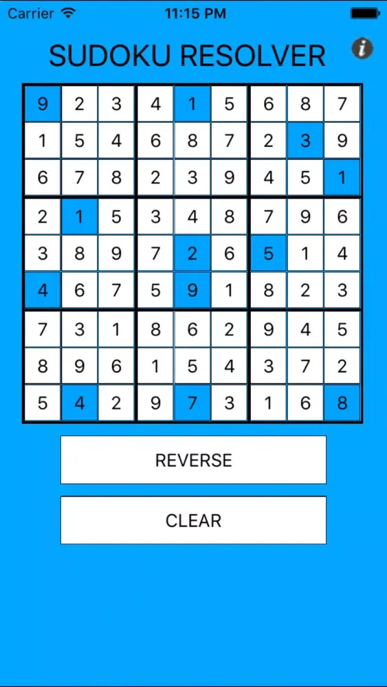 Sudoku Resolver Screenshots