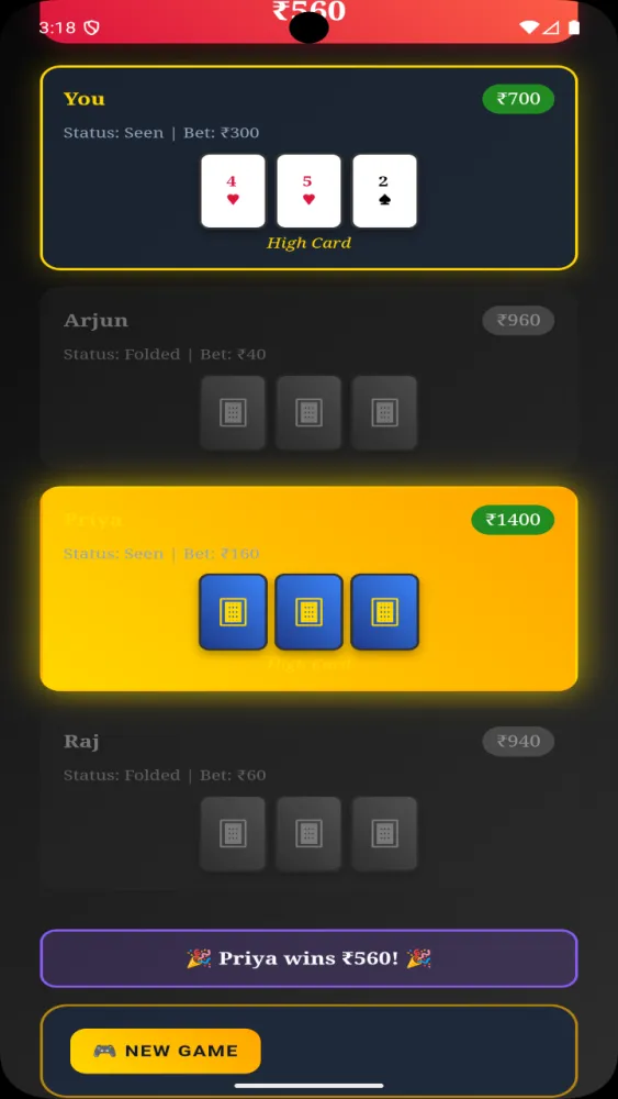 Teenpatti platinum Screenshots
