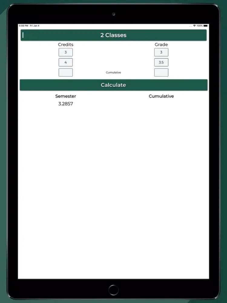 ภาพหน้าจอของ Spartan GPA iPad 