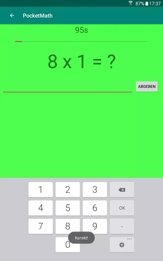 Pocket Math – Mental arithmeti Ekran Görüntüleri