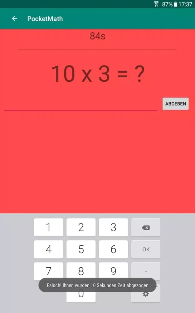 Pocket Math – Mental arithmeti Ekran Görüntüleri
