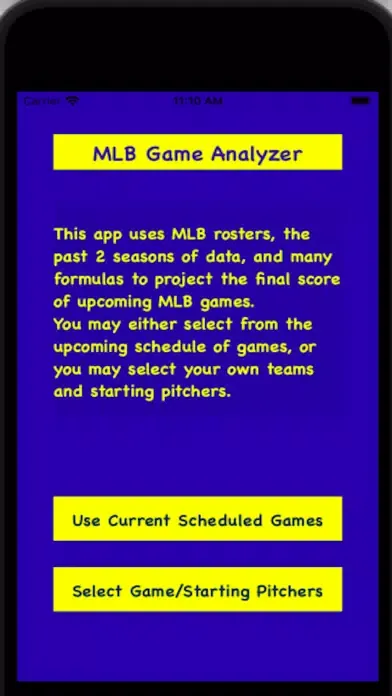 MLB Game Analyzer স্ক্রিনশট